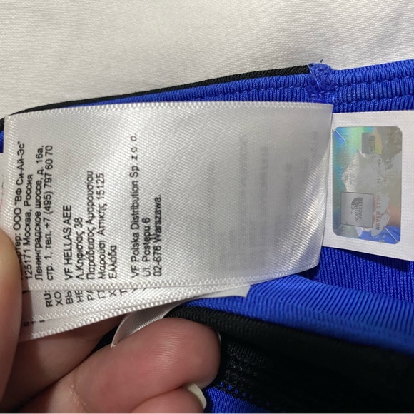 THE NORTH FACE Women’s Flash Dry Royal Blue Fitted Lightly Lined Sport Bra Sz L - Picture 8 of 11